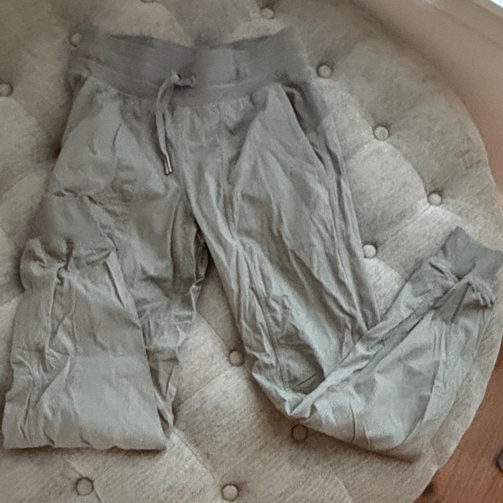 Light Gray Drawstring Jogger Pants - image 1